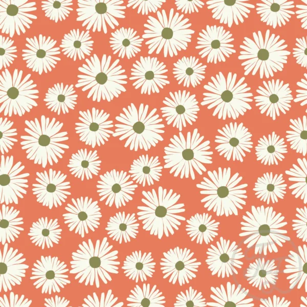 Aster Flower in Terra Cotta