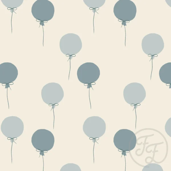Balloons Small Blue Beige