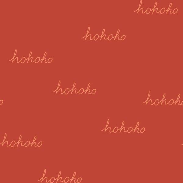 Hohoho Santa is Here in Dark Red
