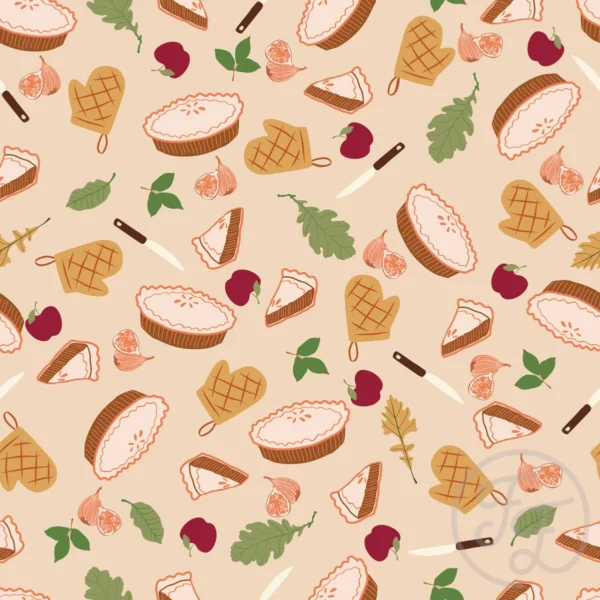 Apple Cozy Pie in Light Apricot