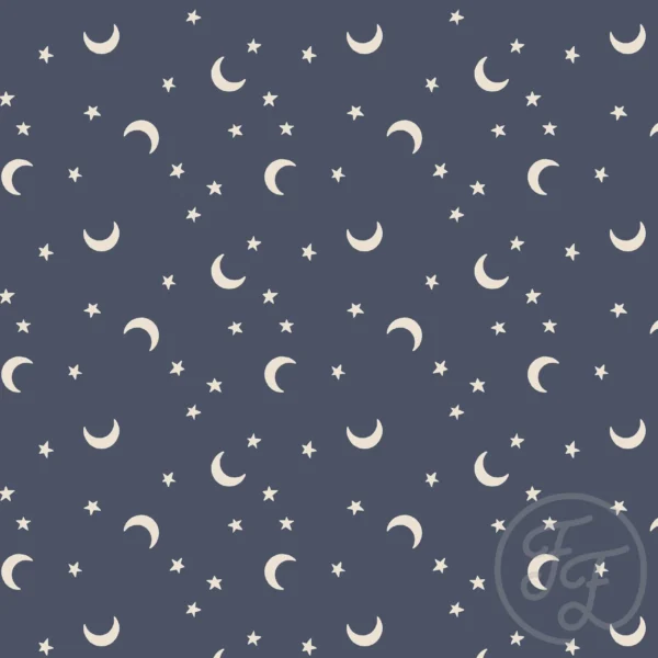 Moon & Stars Navy Blue Small