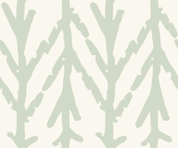 Abstract Trees Mint Blue