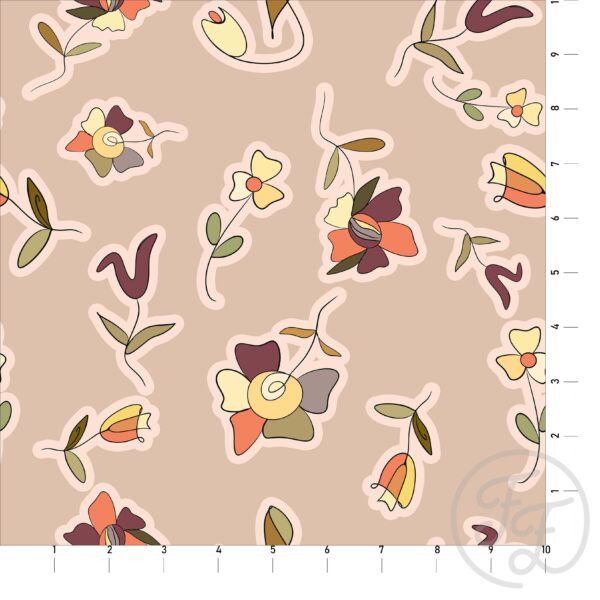 Vector Floral in Desert Sand