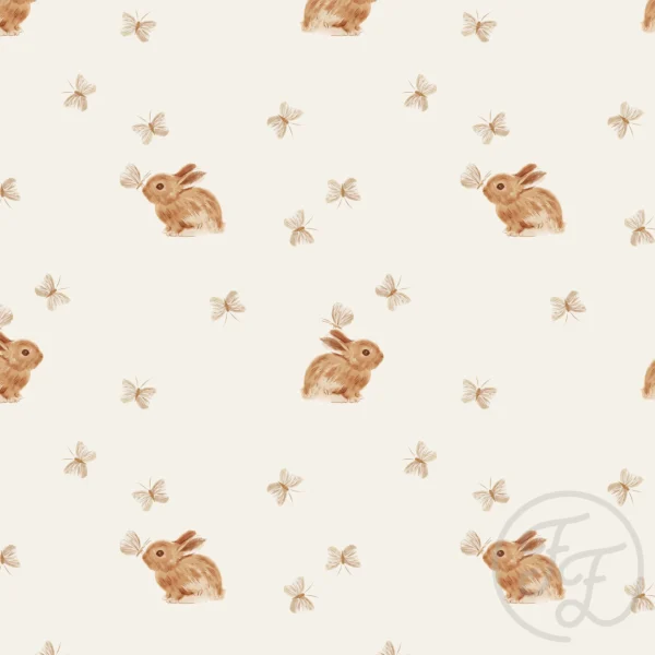 Baby Rabbit & Butterfly Offwhite Small
