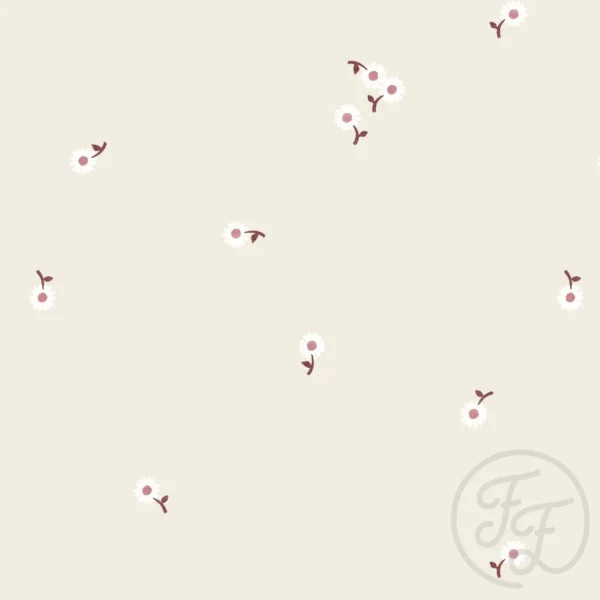 Daisy Stem Plum Light Beige