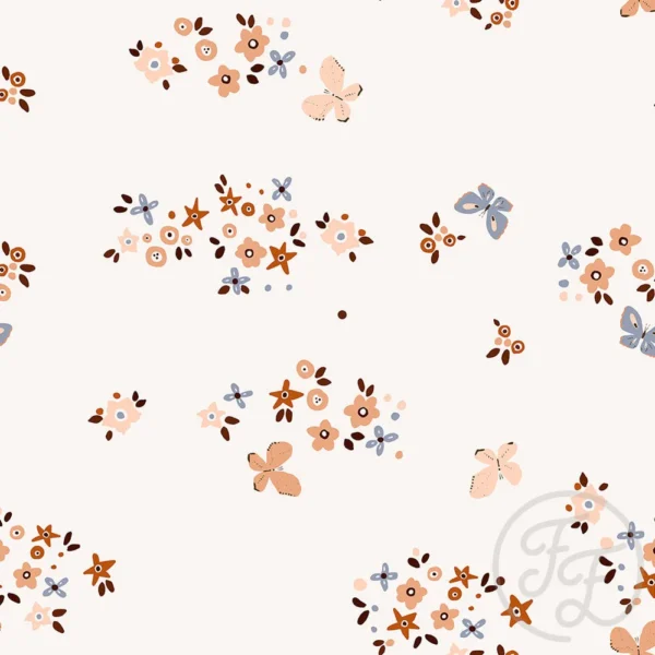 Flower Patch and Butterflies