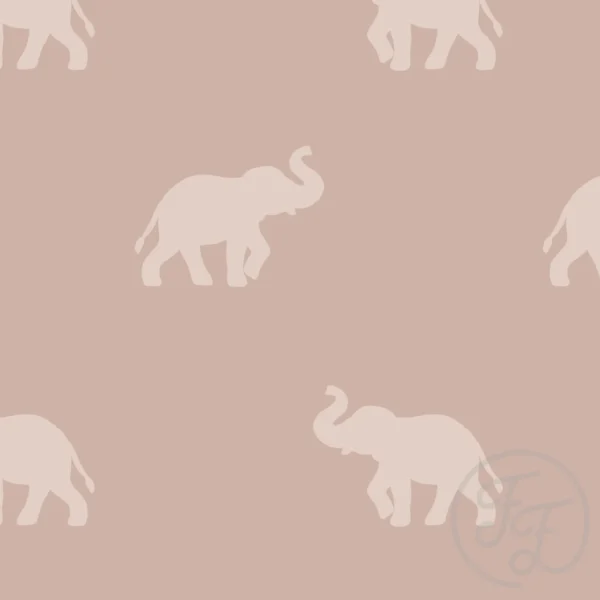 Elephant Silhouette Taupe