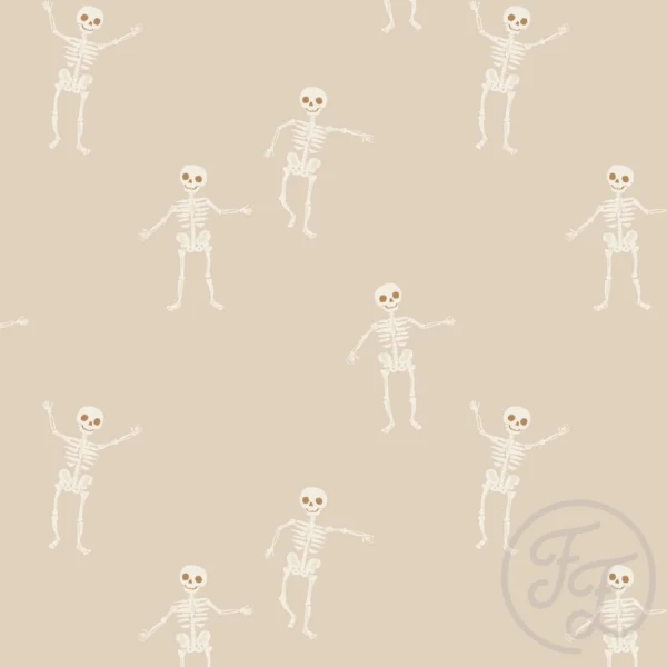 Dancing Skeletons Beige