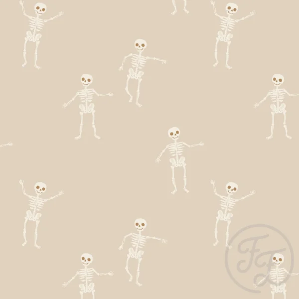 Dancing Skeletons Beige