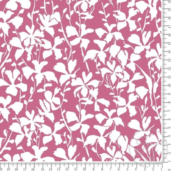 White lawn in rouge pink