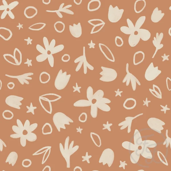 Tropical Flowers Copper