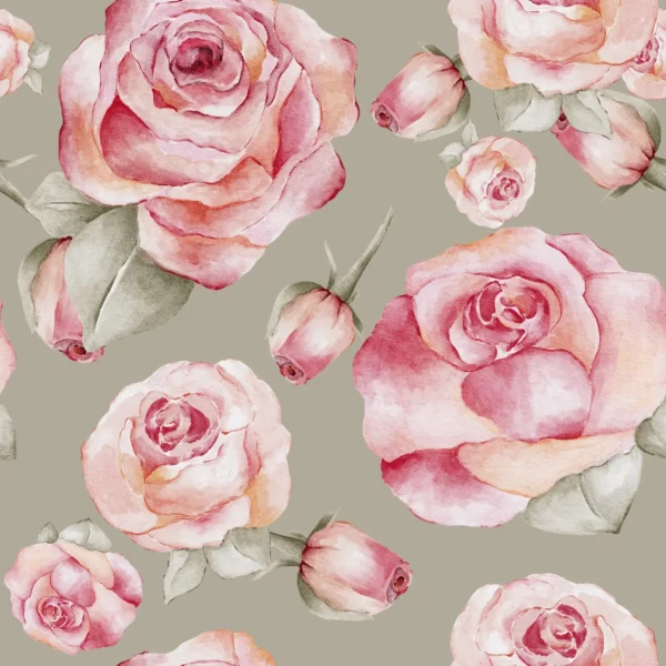 Pink Roses Green
