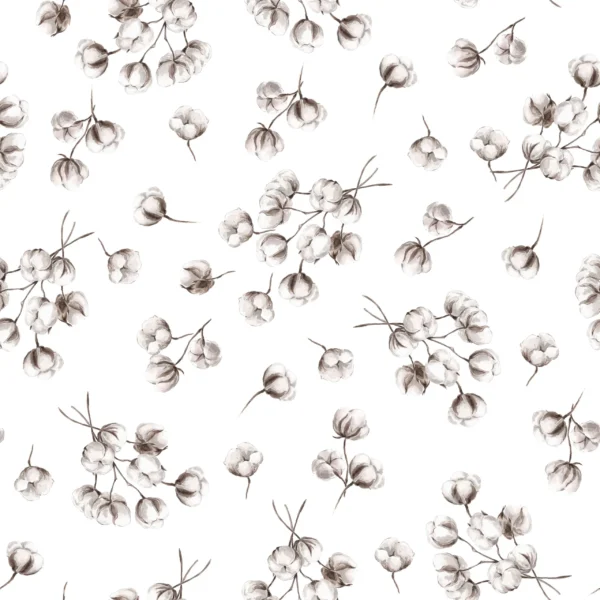 Cotton Branches Off White