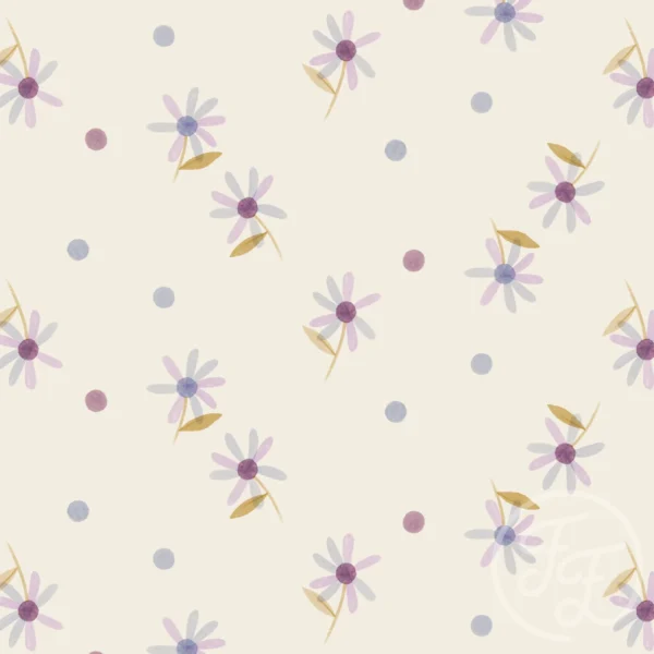 Crayon Flower Blue Small