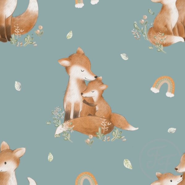 FoxCub Mom Teal