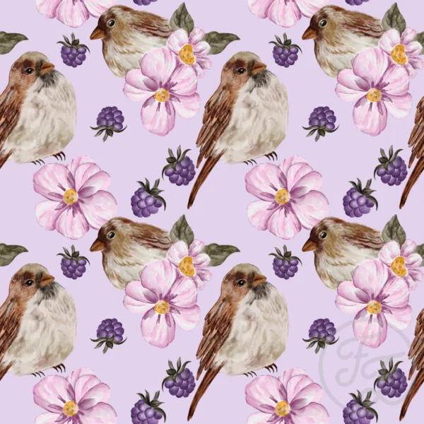 Love Sparrows Purple
