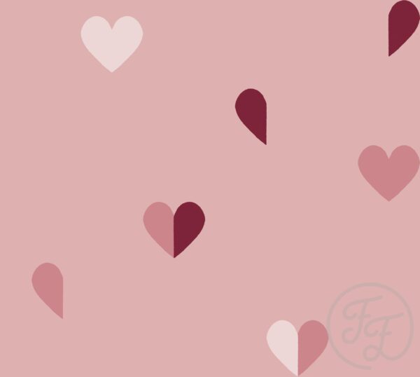 Hearts Candy Pink Big