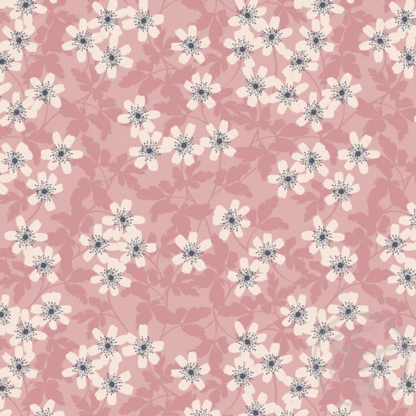 Mallow Flower Dusty Pink