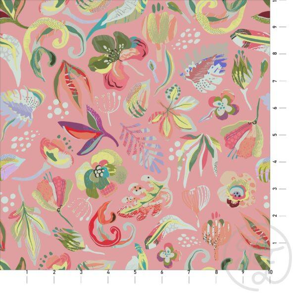 Bold Tropicals in Peachy Pink