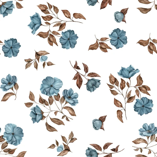 Blue Autumn Flowers