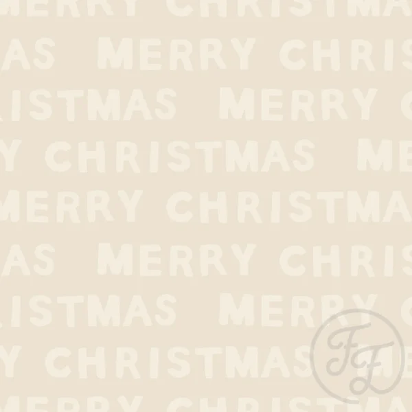 Merry Christmas Beige