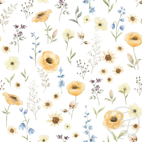 Floral Sandy White