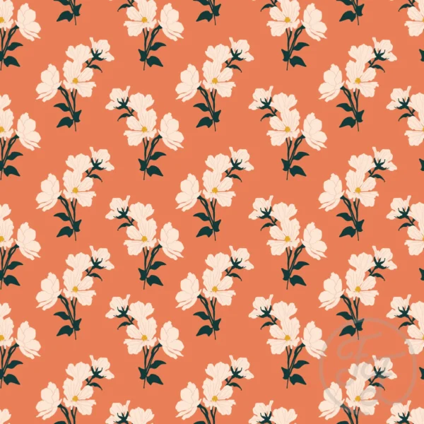Cozy Flower Fall in Terra Cotta