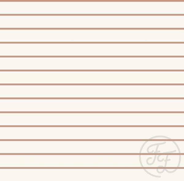 Beach Day Stripe Cream Brown