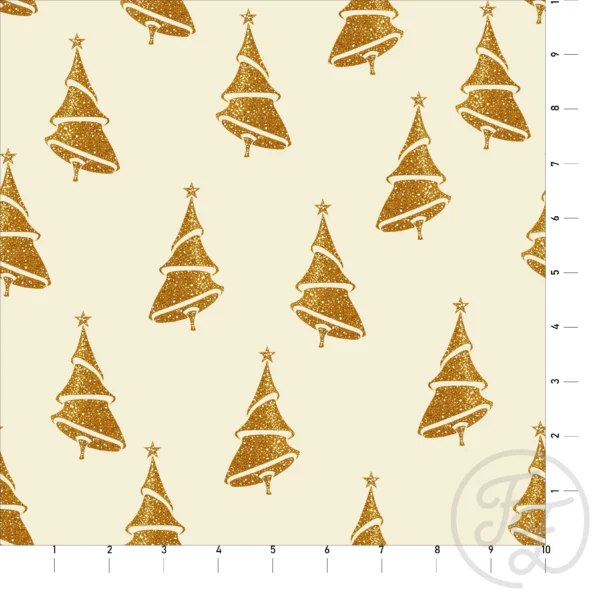 Christmas Trees Gold