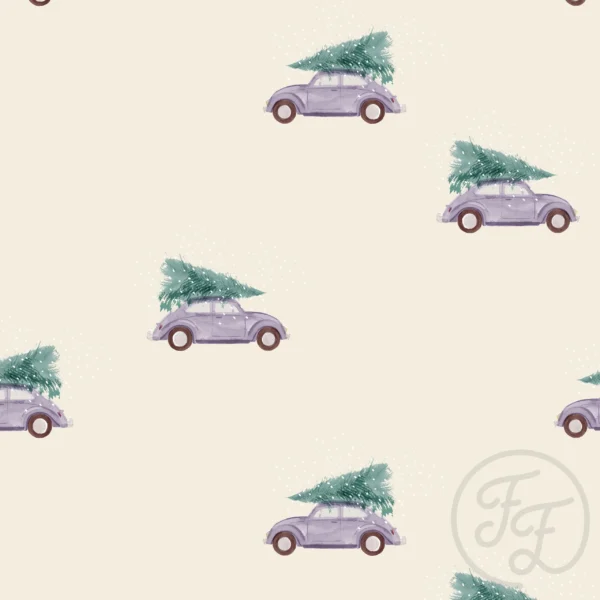 Christmas Tree Car Creme