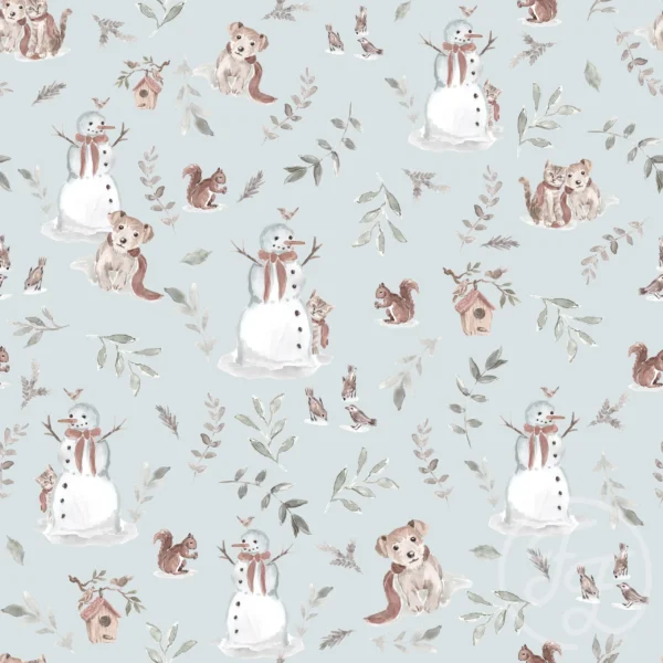 Snowman Blue