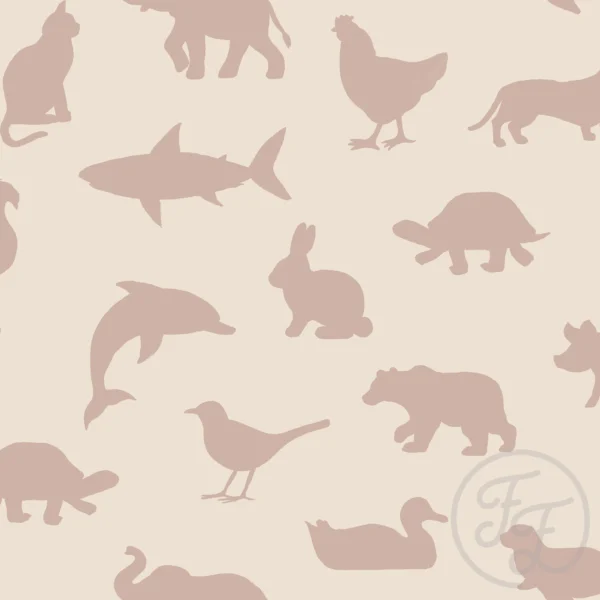 Patterned Animals Beige
