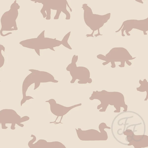 Patterned Animals Beige