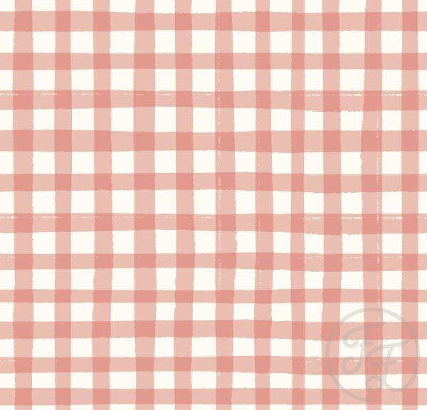 Picnic Gingham Coral Pink