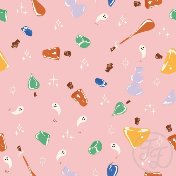 Spell & brews in pale rose
