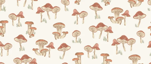 Little Mushroom Cream Pink