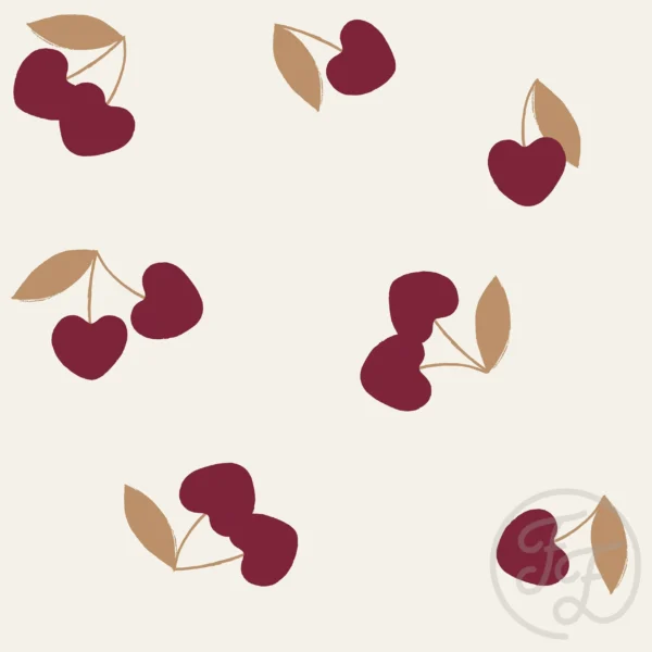 Cherries Red Beige Big