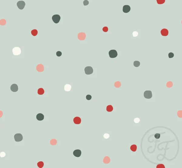 Snow Dot Light Green