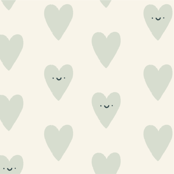 Happy Valentine Hearts Blue