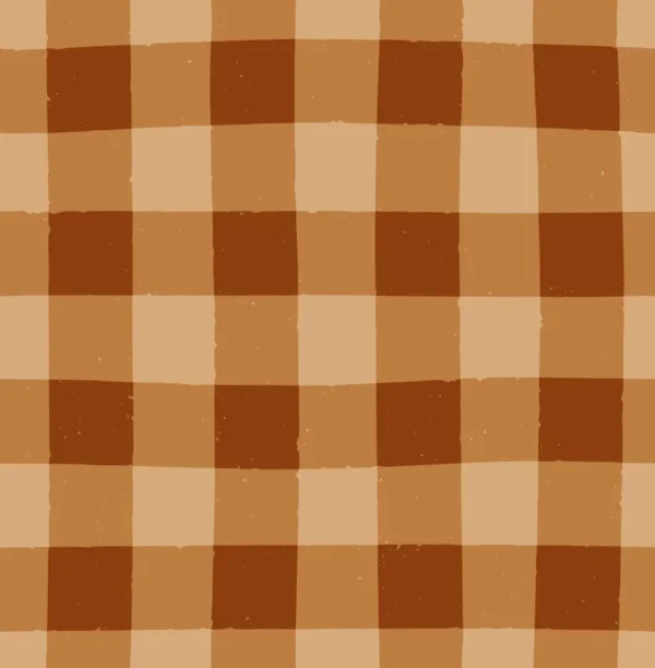 Fall Gingham Orange Small