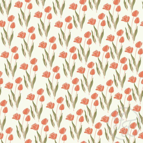 Tulip Flower in Floral White