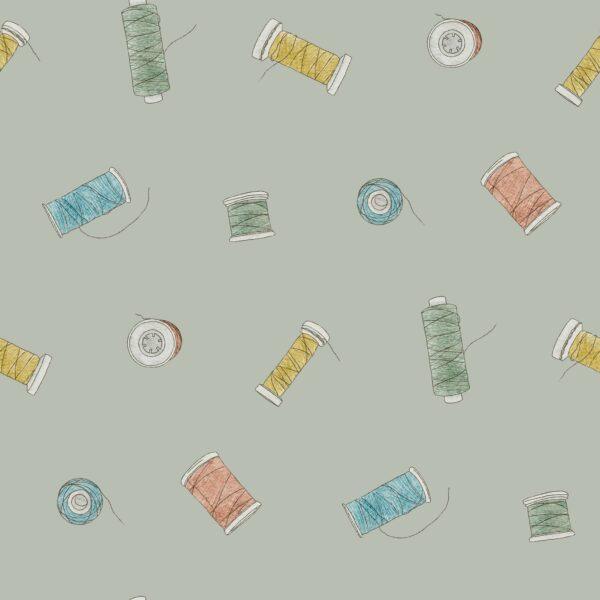 Sewing Thread Vintage Green