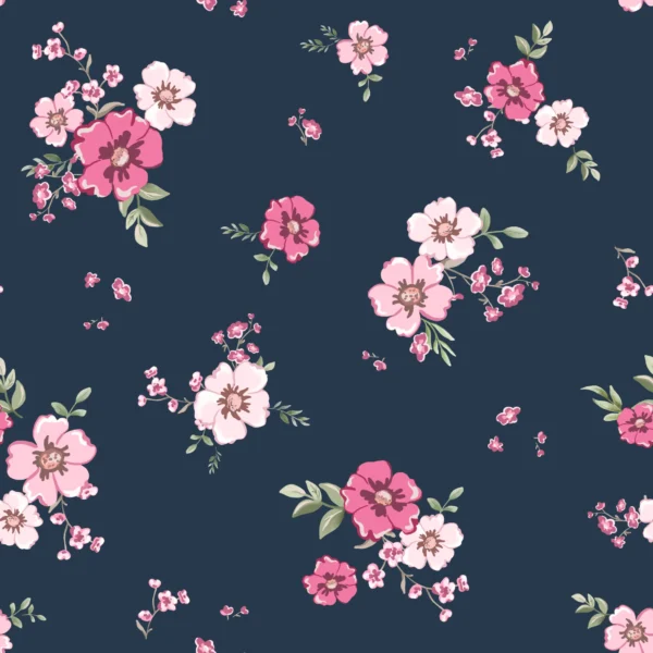 Floral Lori Pink Navy
