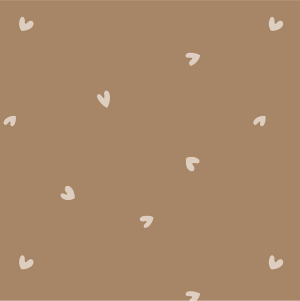 Valentine Hearts Brown
