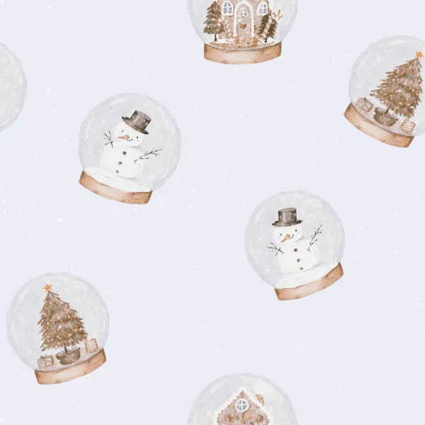Snow Globe Grey Blue