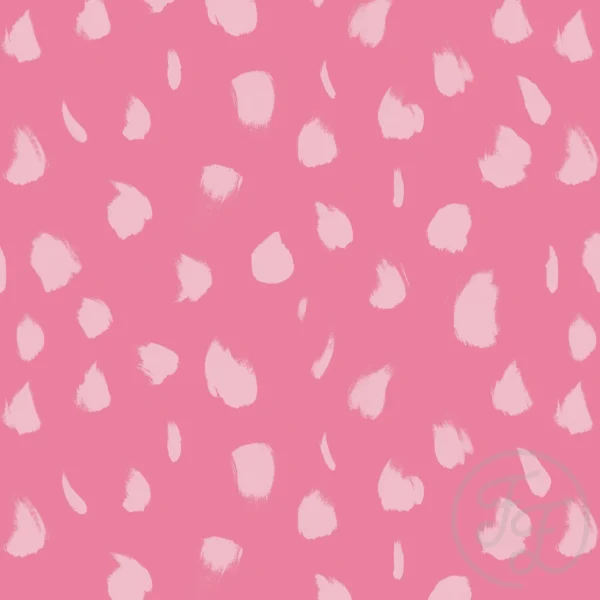 Painted Animal Print Pink