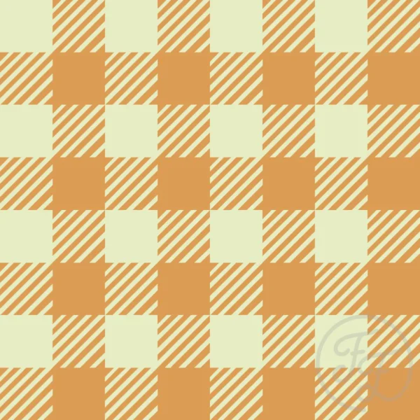 Gingham stripes in Sand Brown
