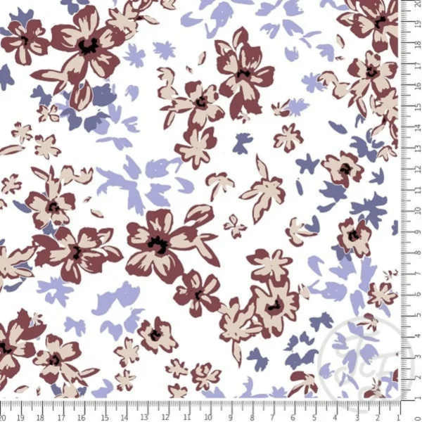 Ditsy flowers in ivory