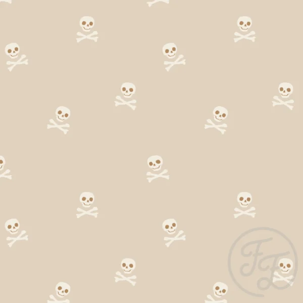 Skull and Bones Beige Small