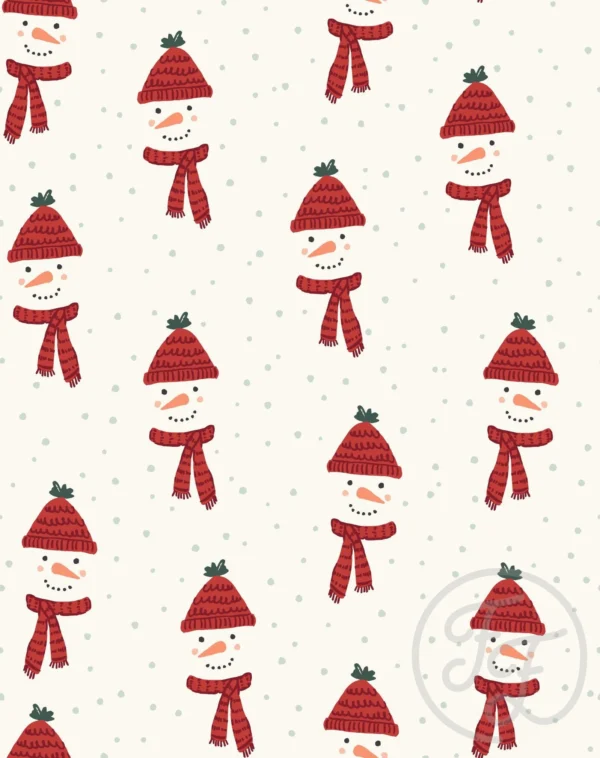 Happy Snowman White
